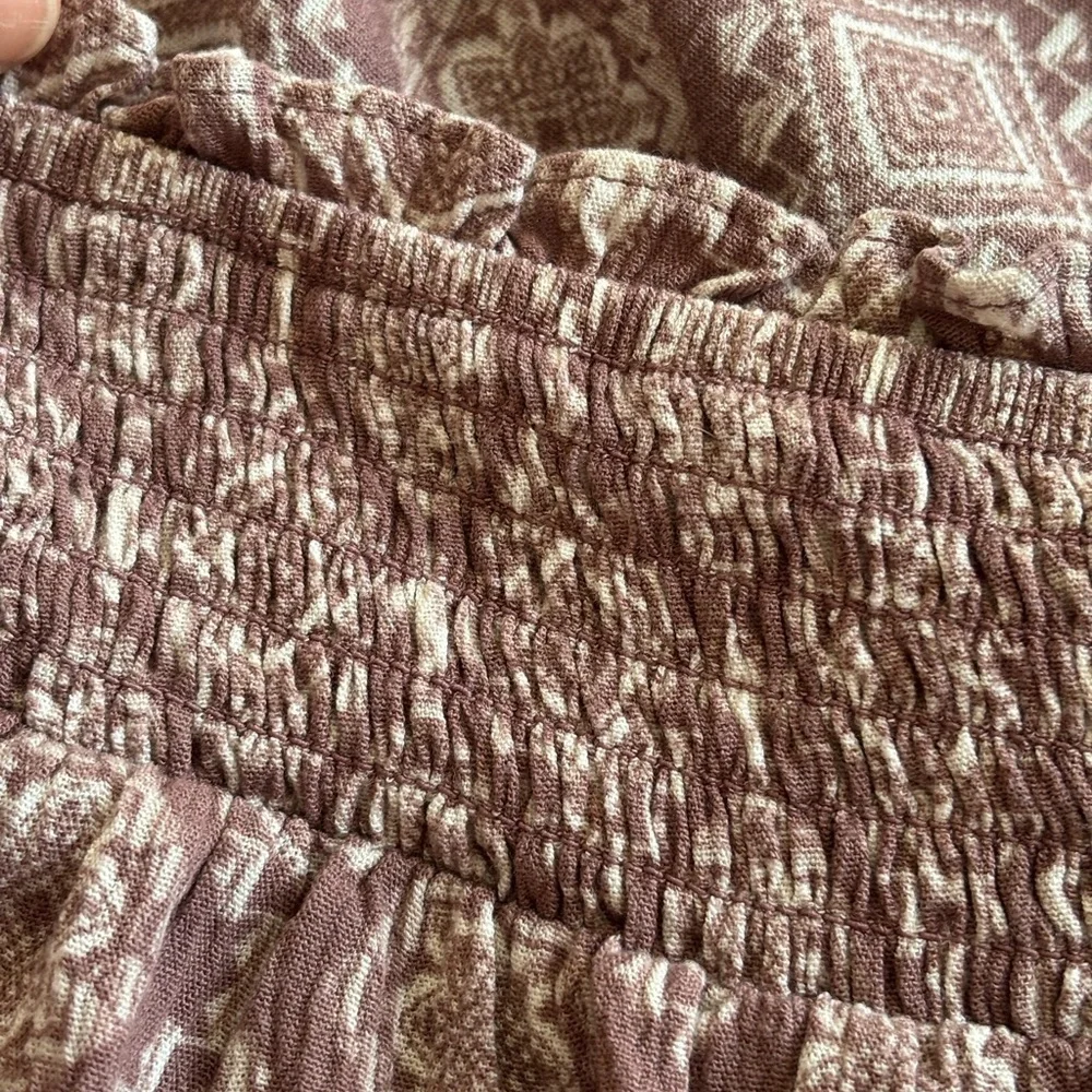 Boho Torrid Red-Brown Comfortable Blouse with Elegant and Unique Pattern